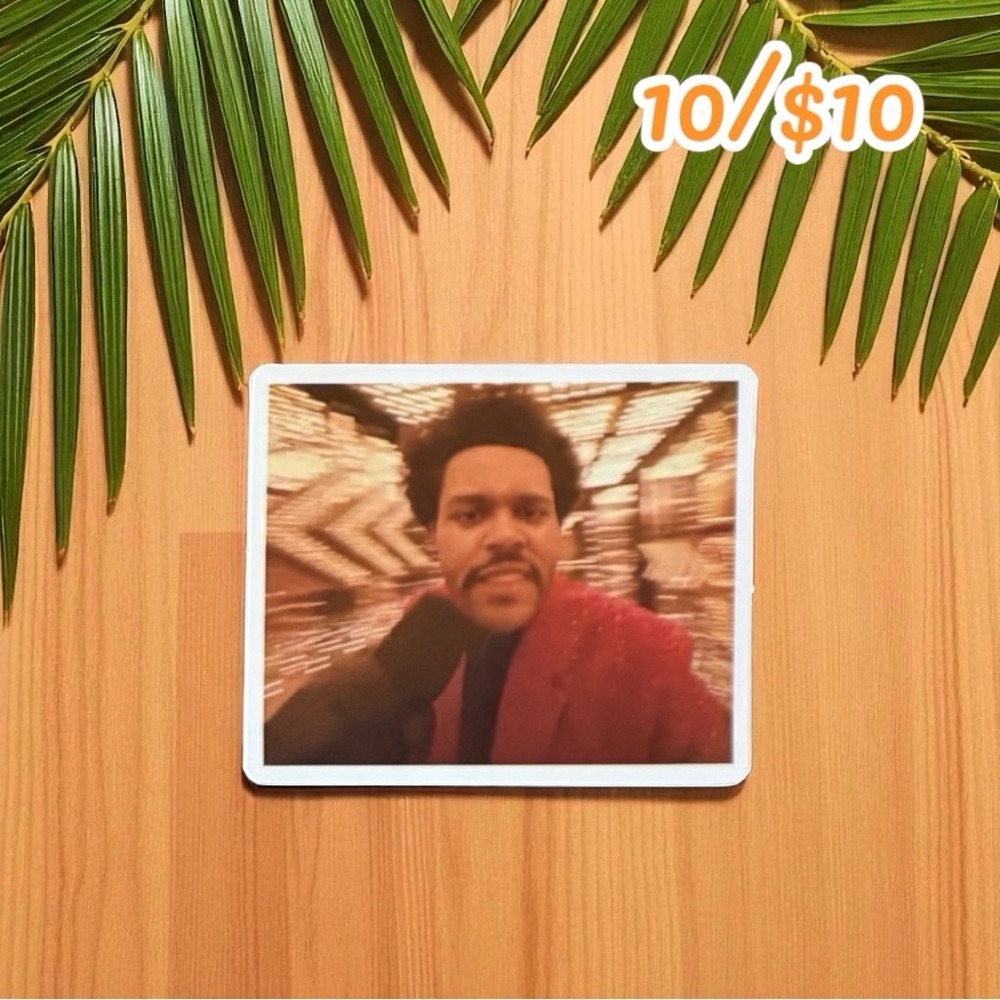 The Weeknd Meme Vinyl Sticker – Blinding Lights Hallway Scene